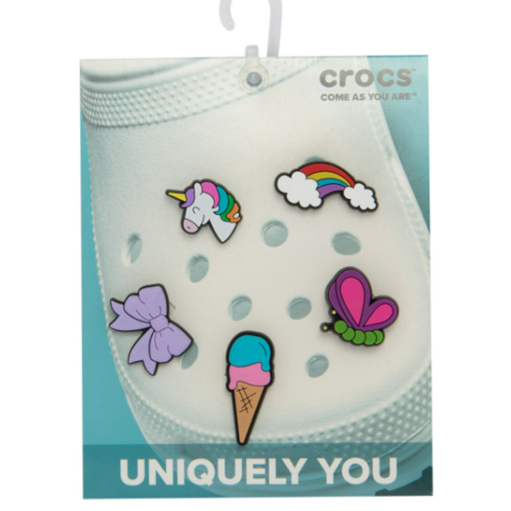 Crocs Uniquely You Kids Young Girl Cartoon Jibbitz Shoe Charms, 5-Pack - Picture 4 of 6